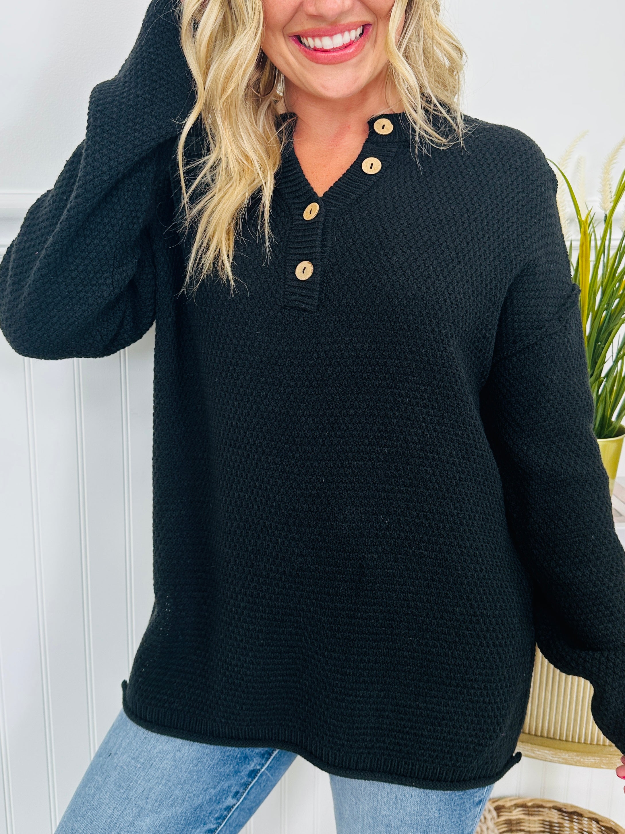 Reset Button Sweater- Multiple Colors!