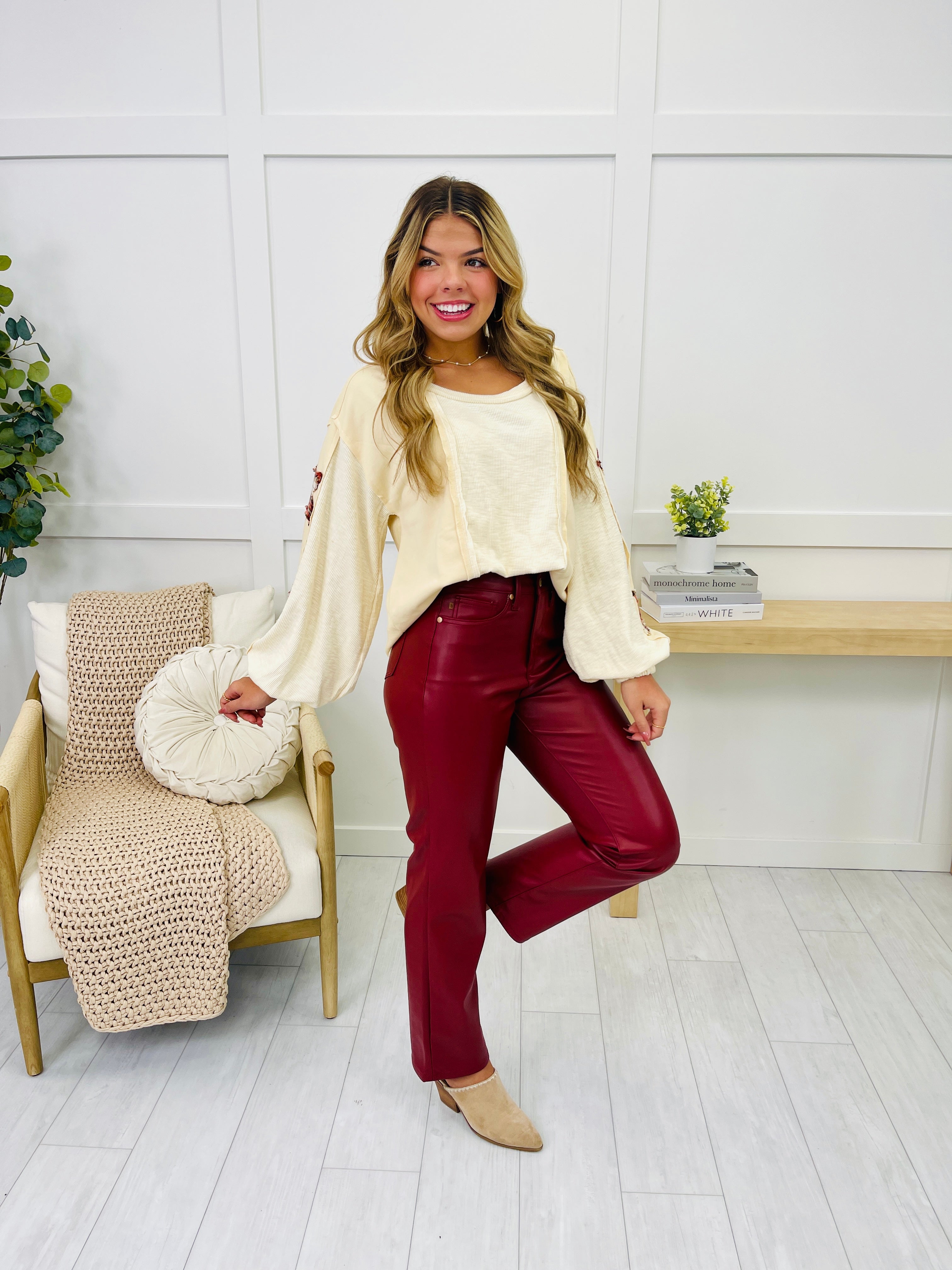 Judy Blue Flawless Finish Tummy Control Faux Leather Pants