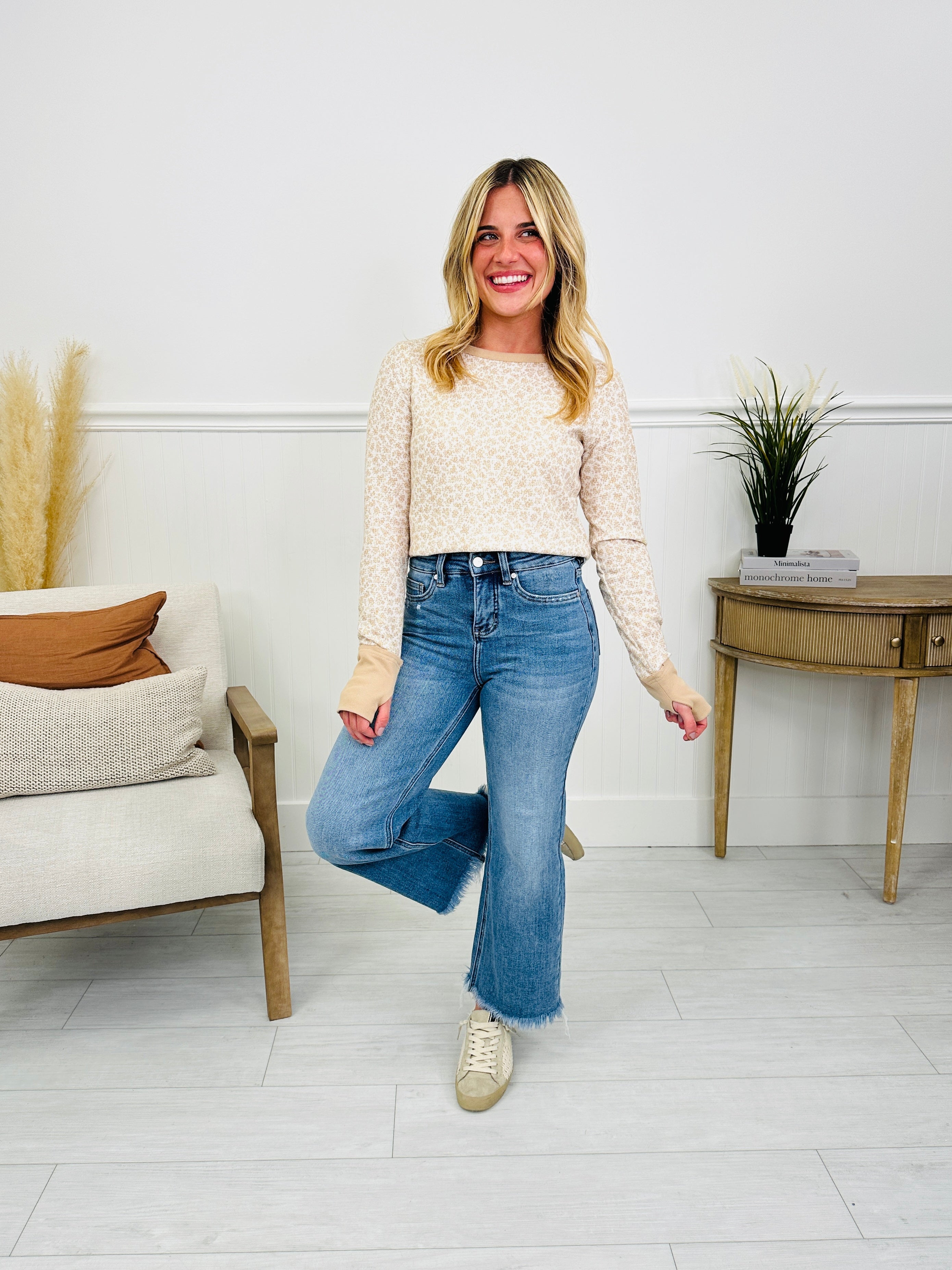 On The Go Tummy Control Wide Leg Jeans