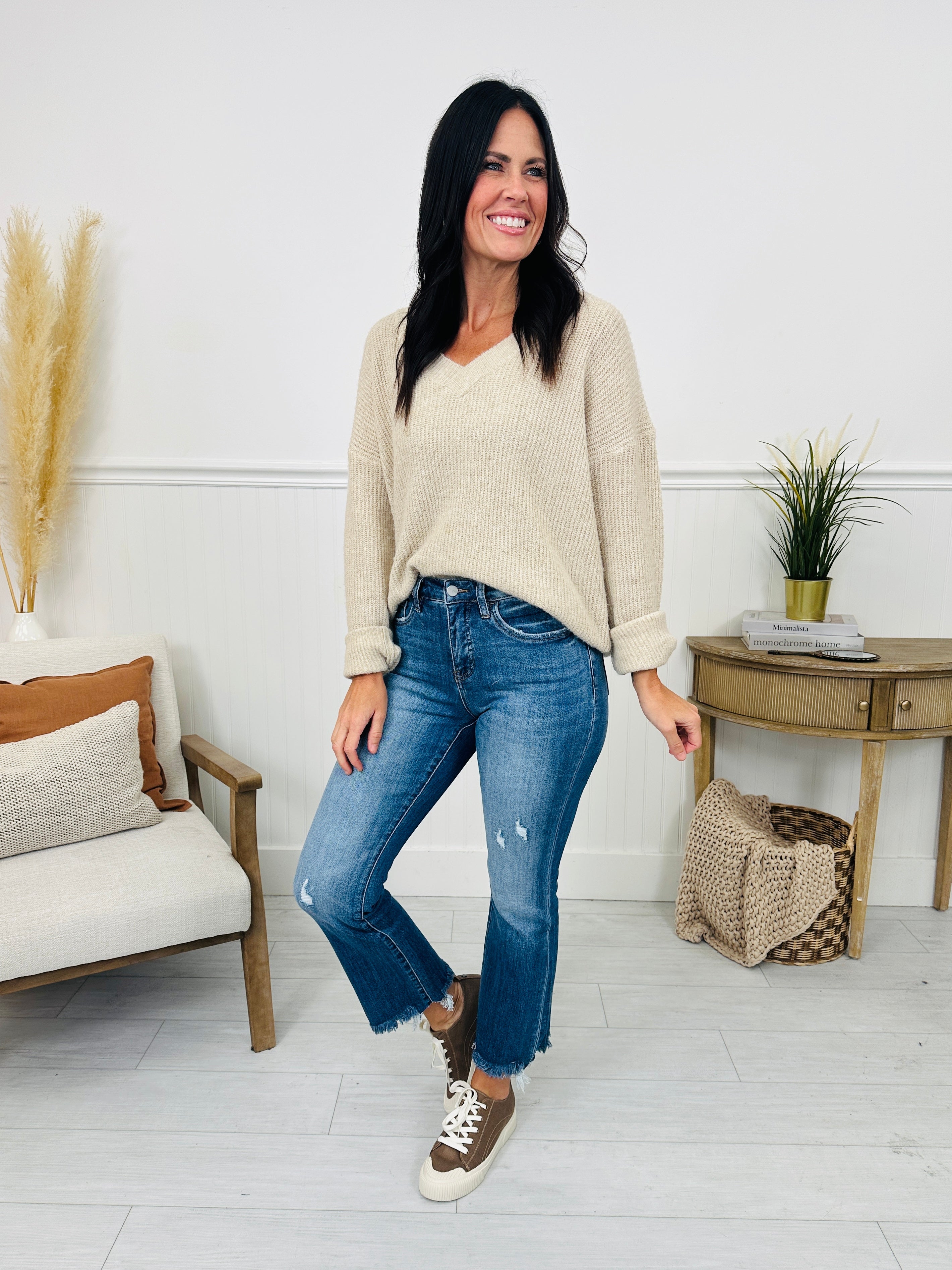 Head Start Tummy Control Cropped Bootcut Jeans