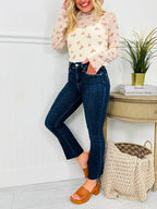 Feeling Fall Cropped Straight Tummy Control Jeans