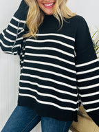 Falling For Stripes Sweater-Multiple Colors!