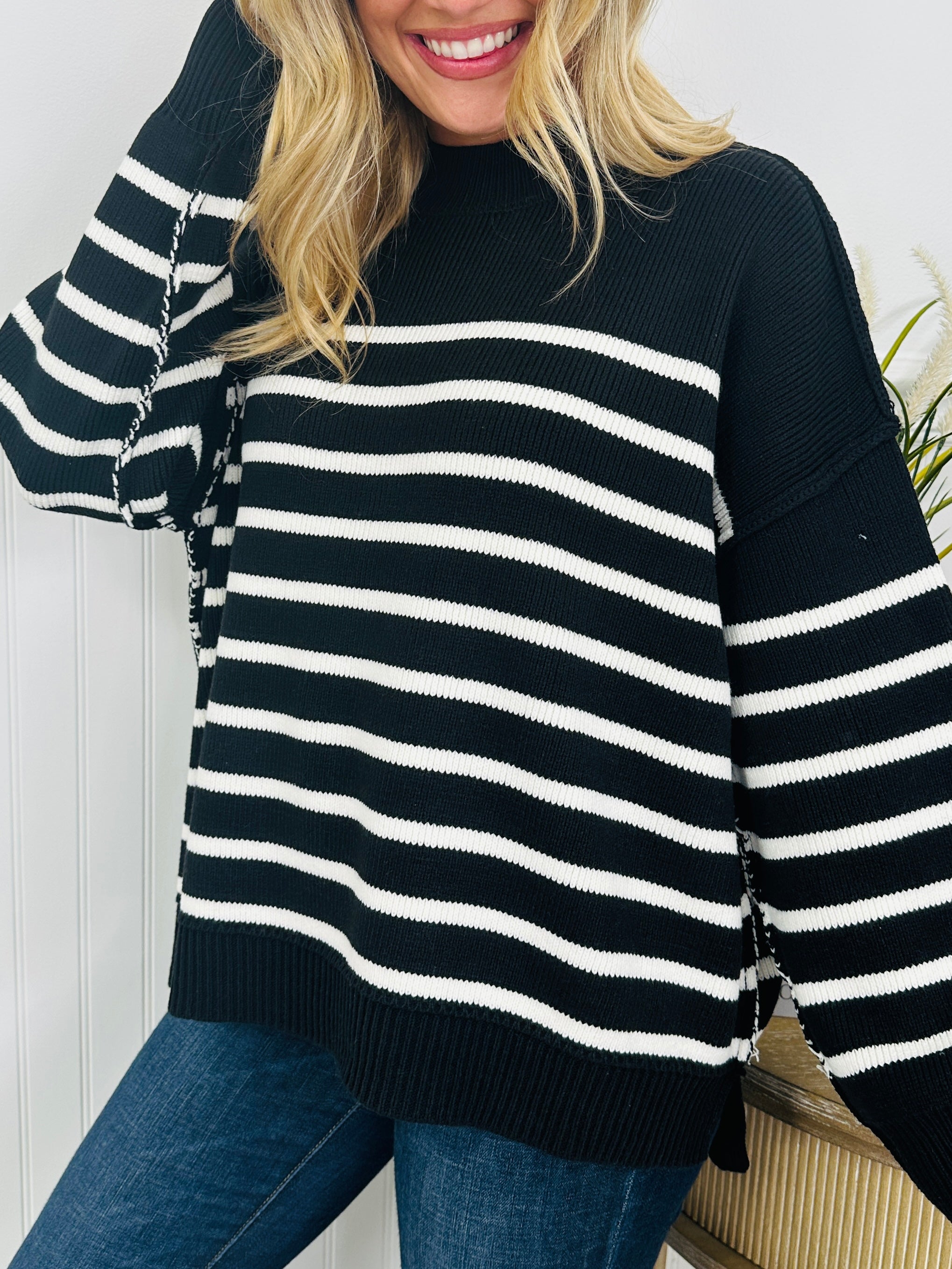 Falling For Stripes Sweater-Multiple Colors!