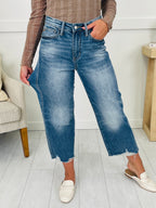 Judy Blue Mystical Magical Rigid Magic Cropped Wide Leg Jeans