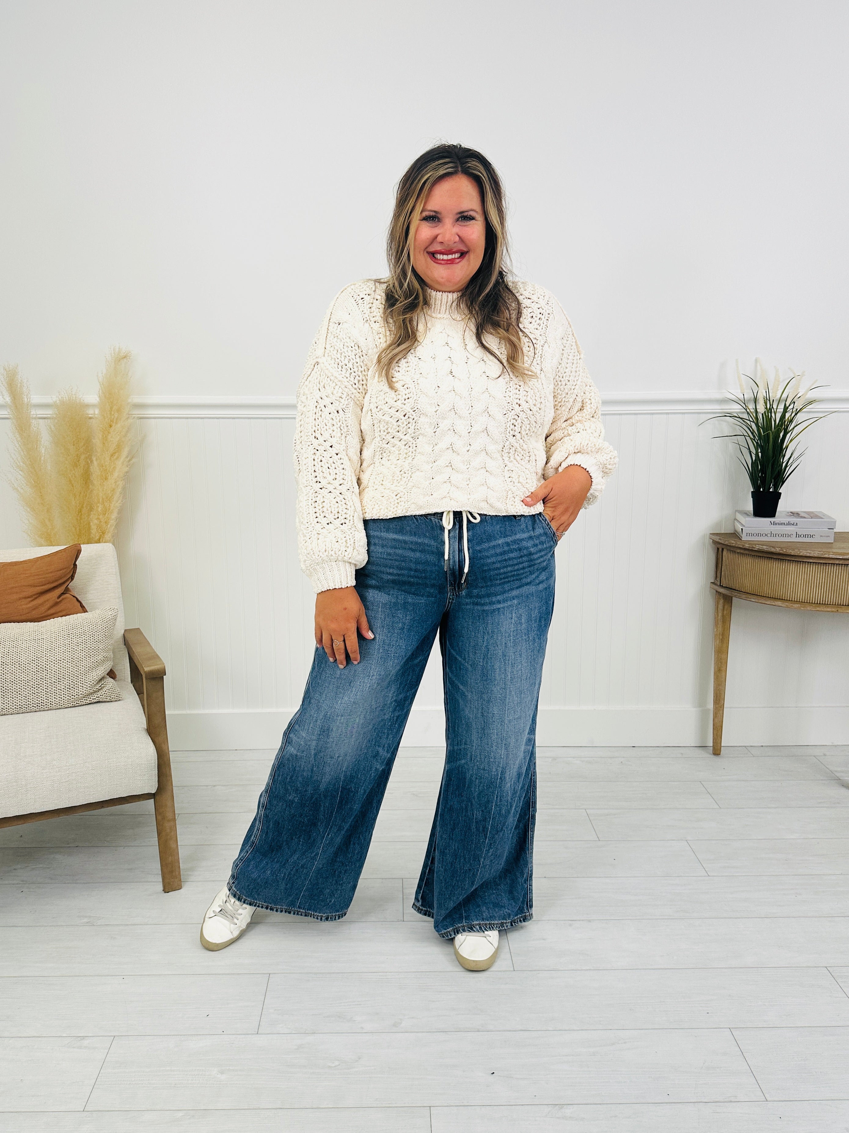 Judy Blue Easy Does It Featherweight Palazzo Jeans