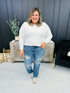 Judy Blue REG/CURVY Get Something Straight Mid Rise Jeans