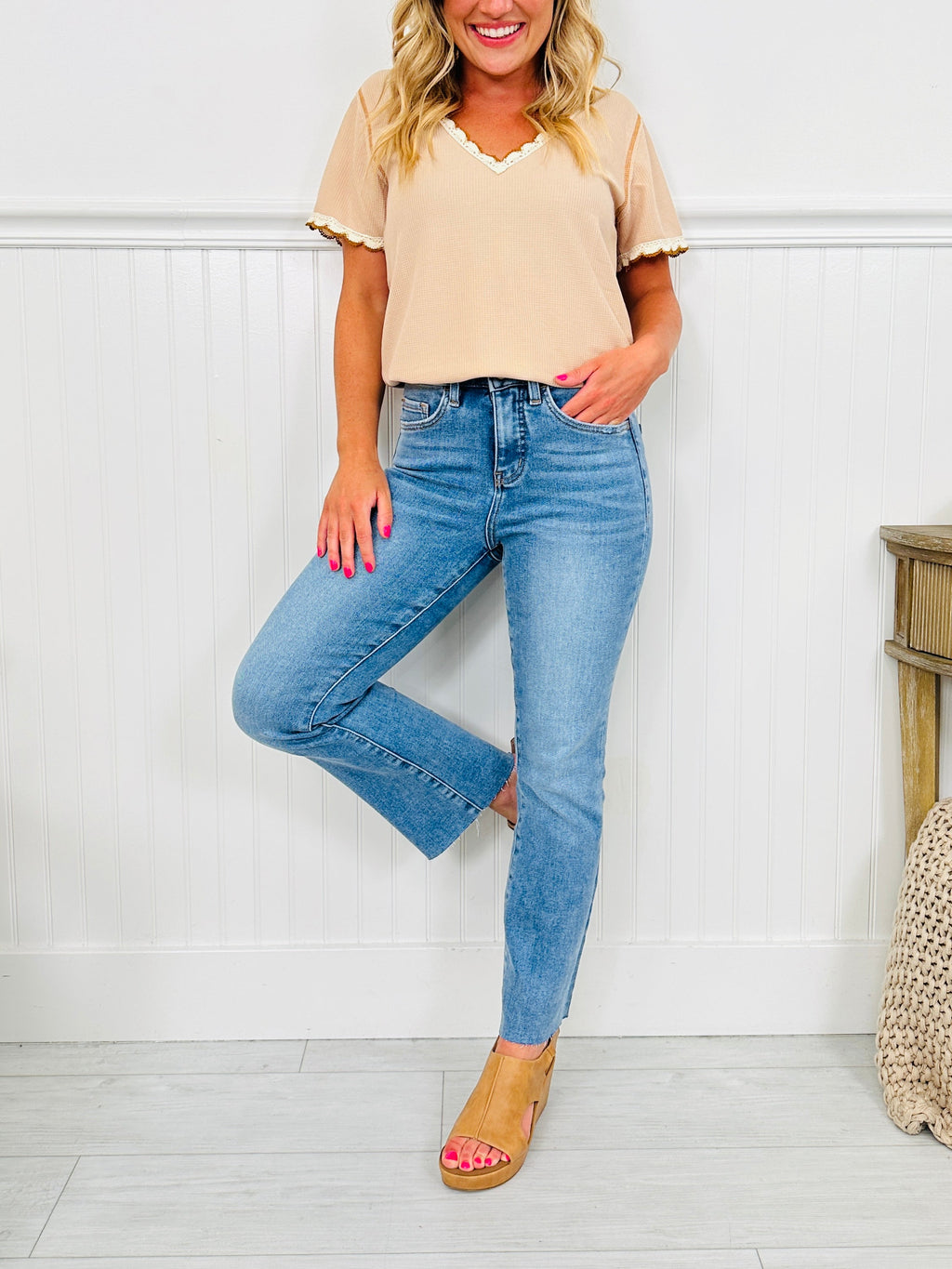 All I Need Tummy Control Butt Lifting Kick Flare Jeans