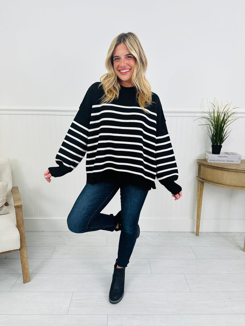 Falling For Stripes Sweater-Multiple Colors!
