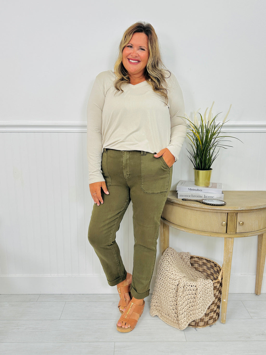 Judy Blue Olive You Weekender Jeans