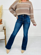 Pocket Goals Tummy Control Bootcut Jeans