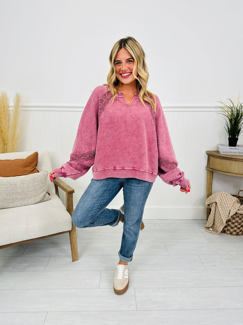 Falling Hard Pullover-- Multiple Colors!