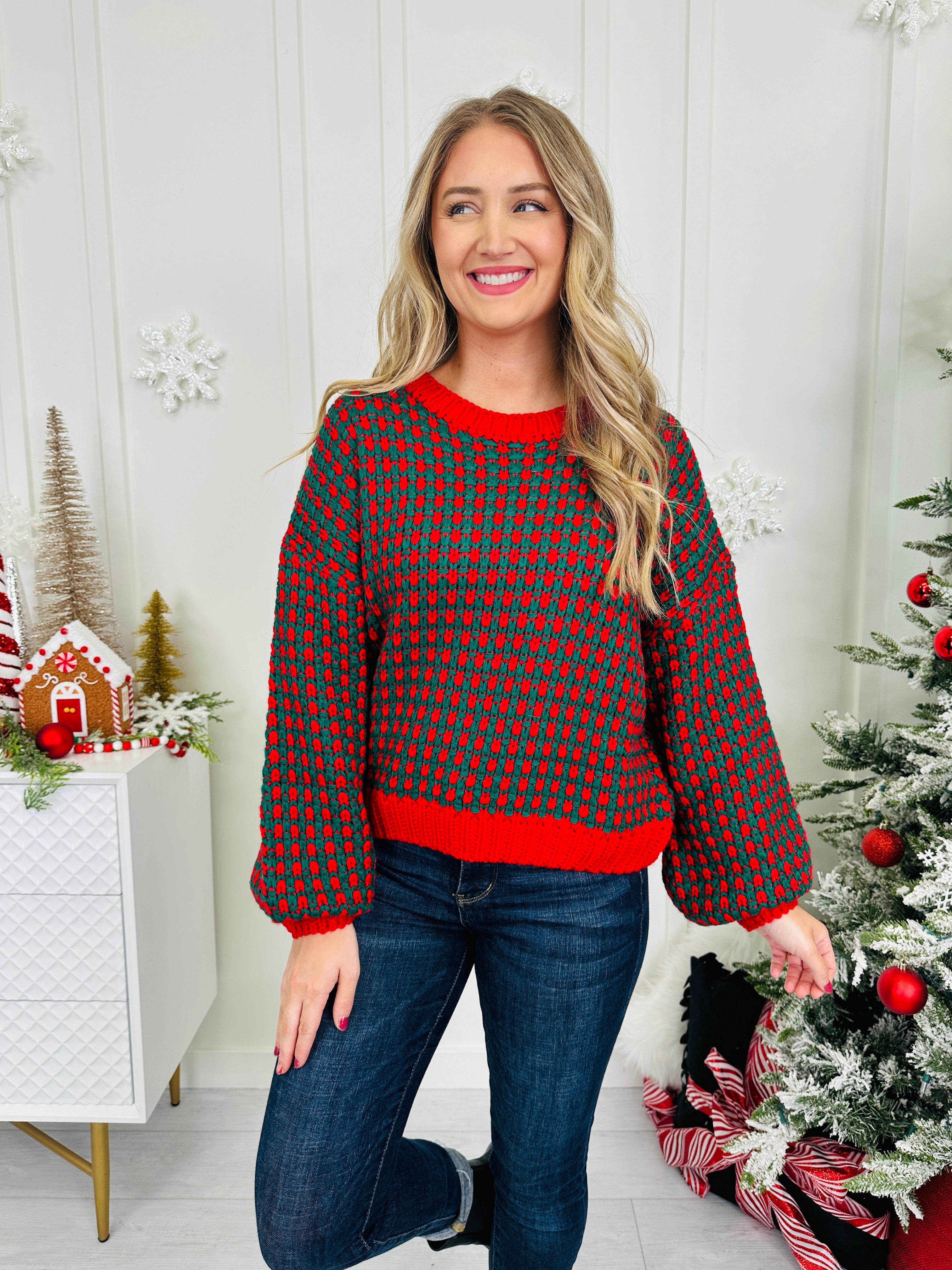 Patterned With Cheer Sweater