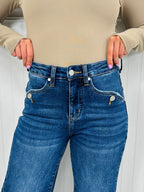 Caught Your Attention Straight Tummy Control Jeans