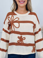 Threaded Petals Sweater