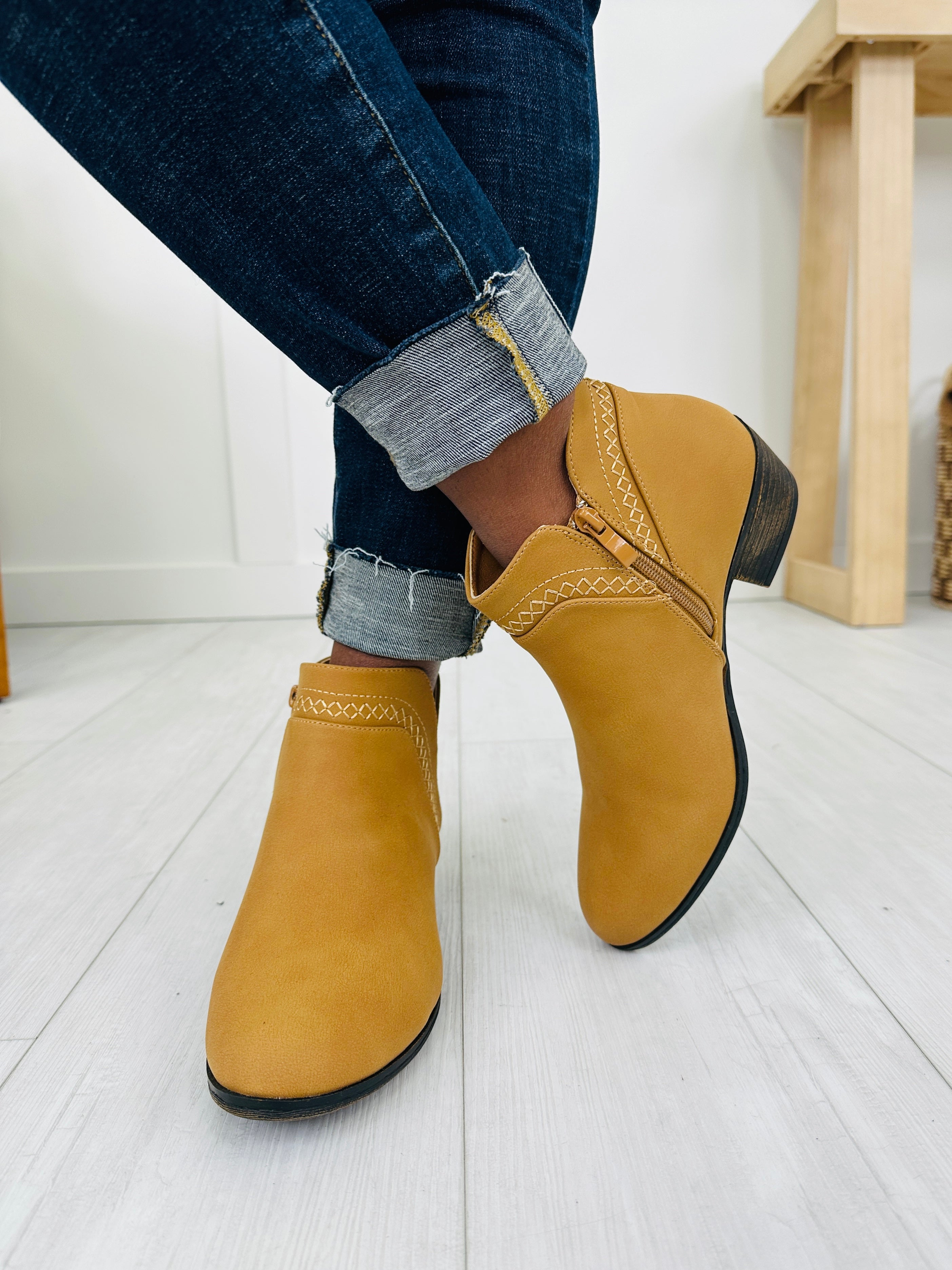 Wildwood Walk Booties in Tan