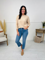 Soft Spot Tummy Control Cropped Kick Flare Jeans