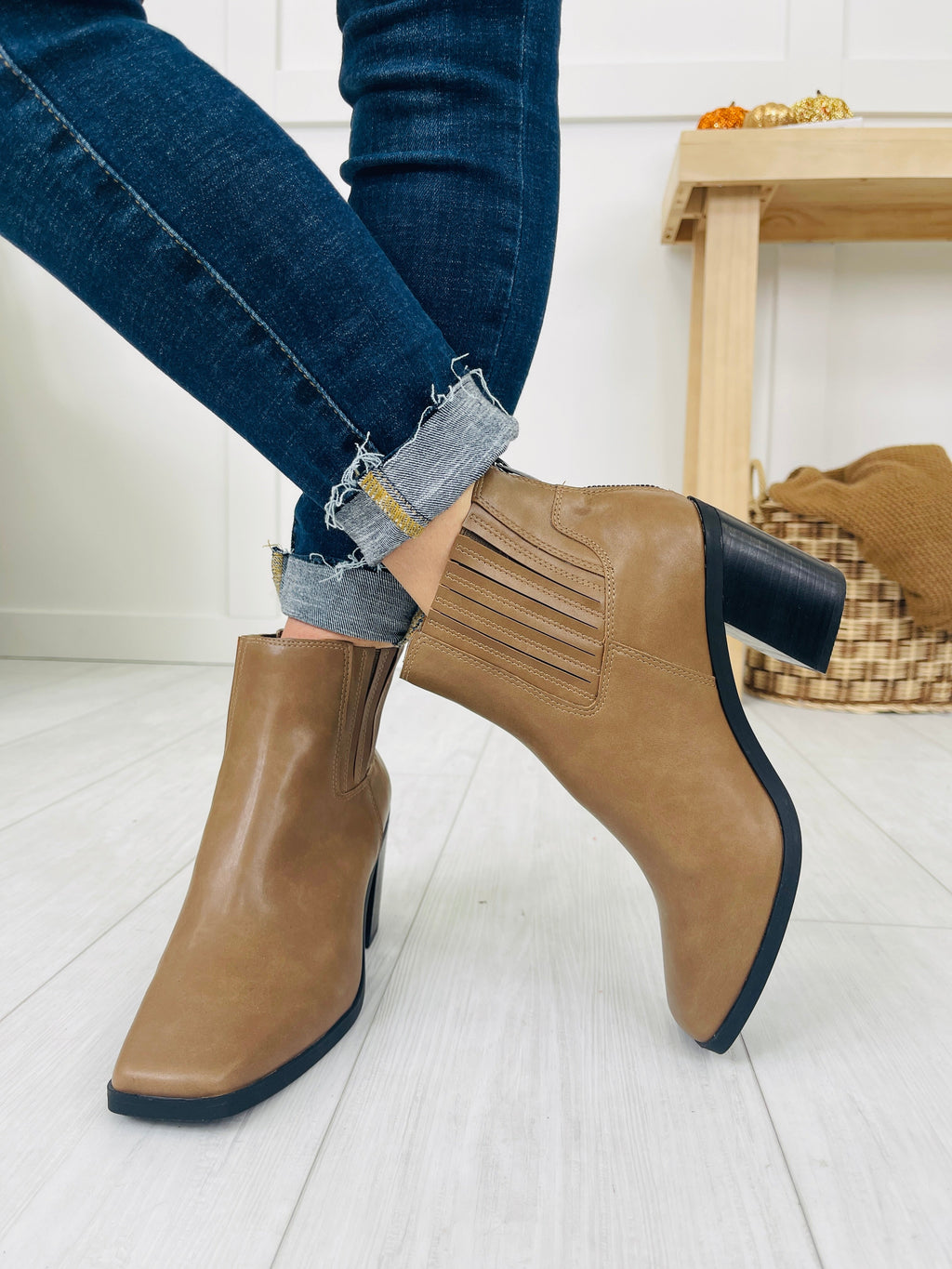 Steady Rise Booties in Taupe
