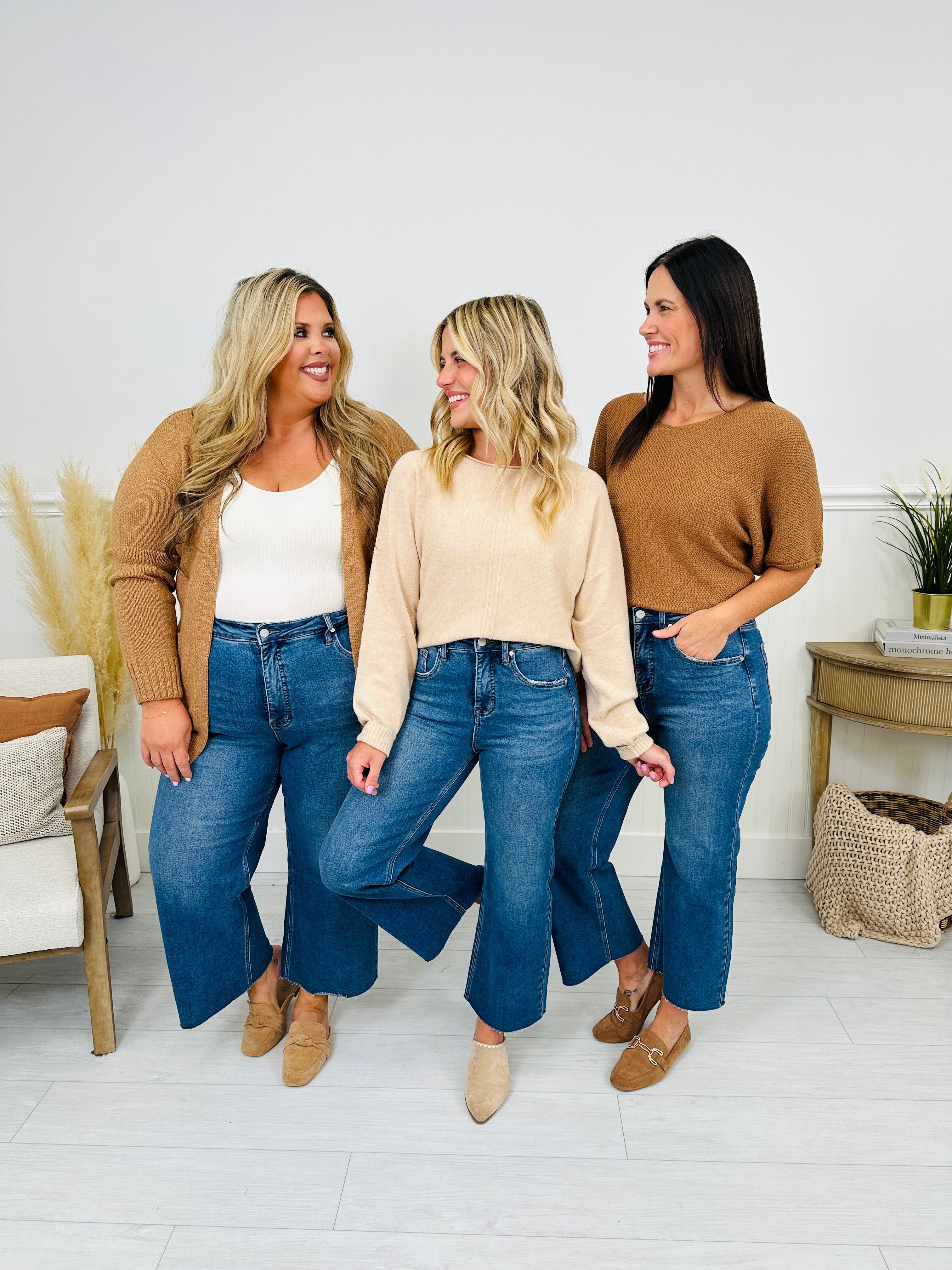 My Everything Cropped Wide Leg Tummy Control Jeans