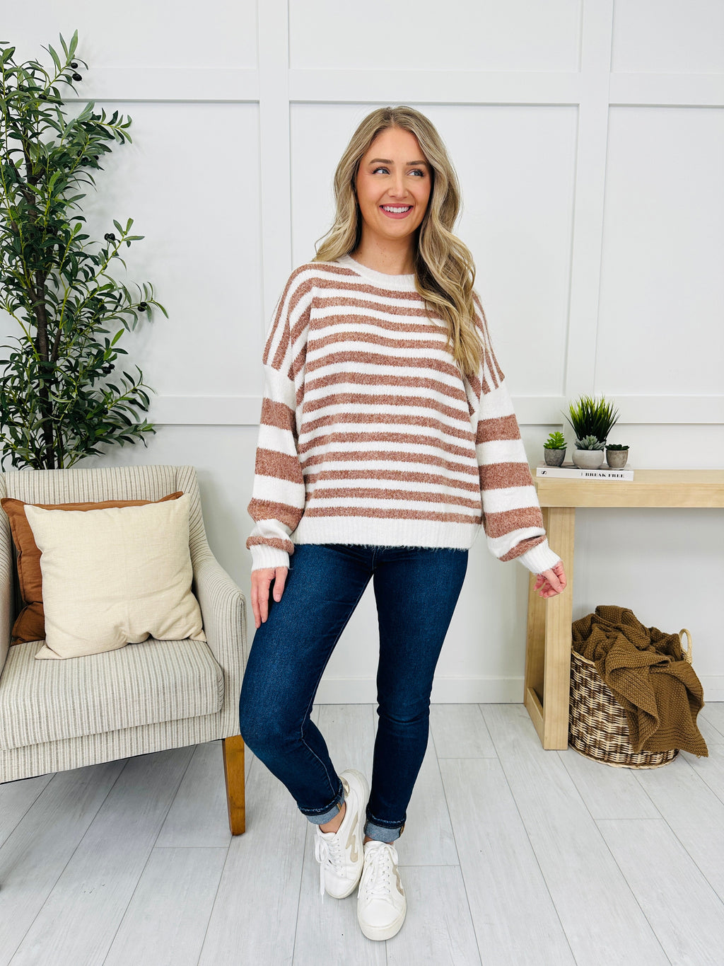 Swaying In Stripes Sweater