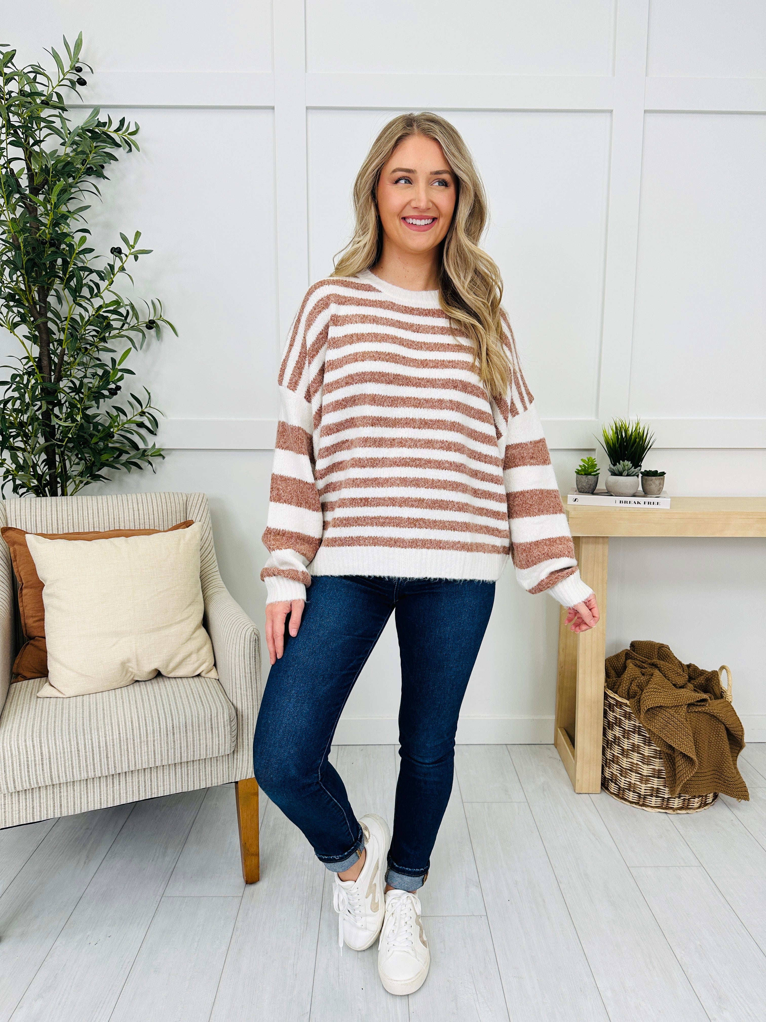 Swaying In Stripes Sweater