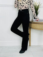 Judy Blue Forever Flattering Tummy Control Straight Leg Black Jeans