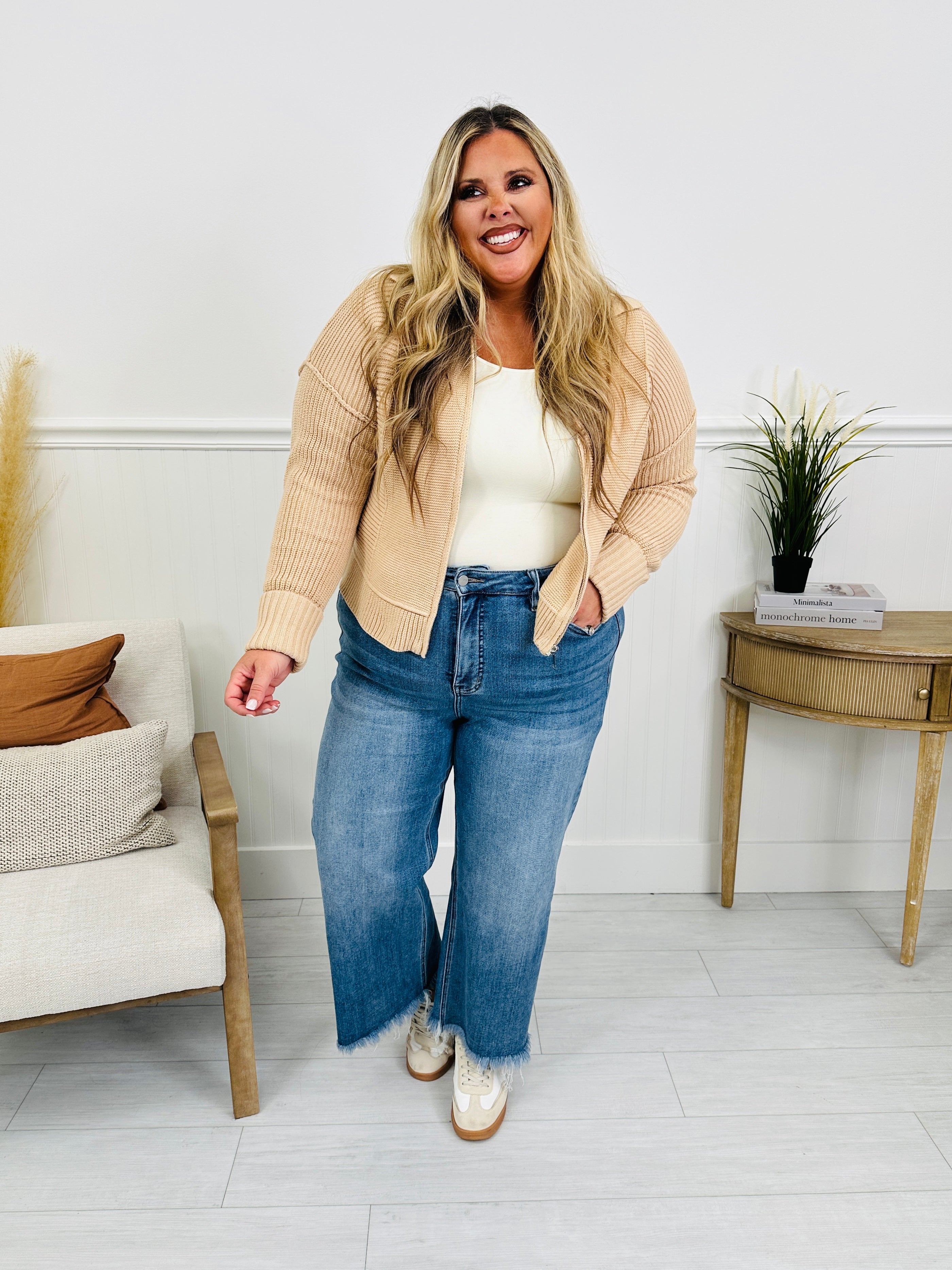 On The Go Tummy Control Wide Leg Jeans