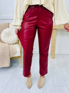 Judy Blue Flawless Finish Tummy Control Faux Leather Pants