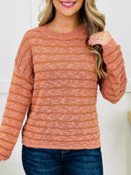 Amber Afternoon Sweater in Terracotta