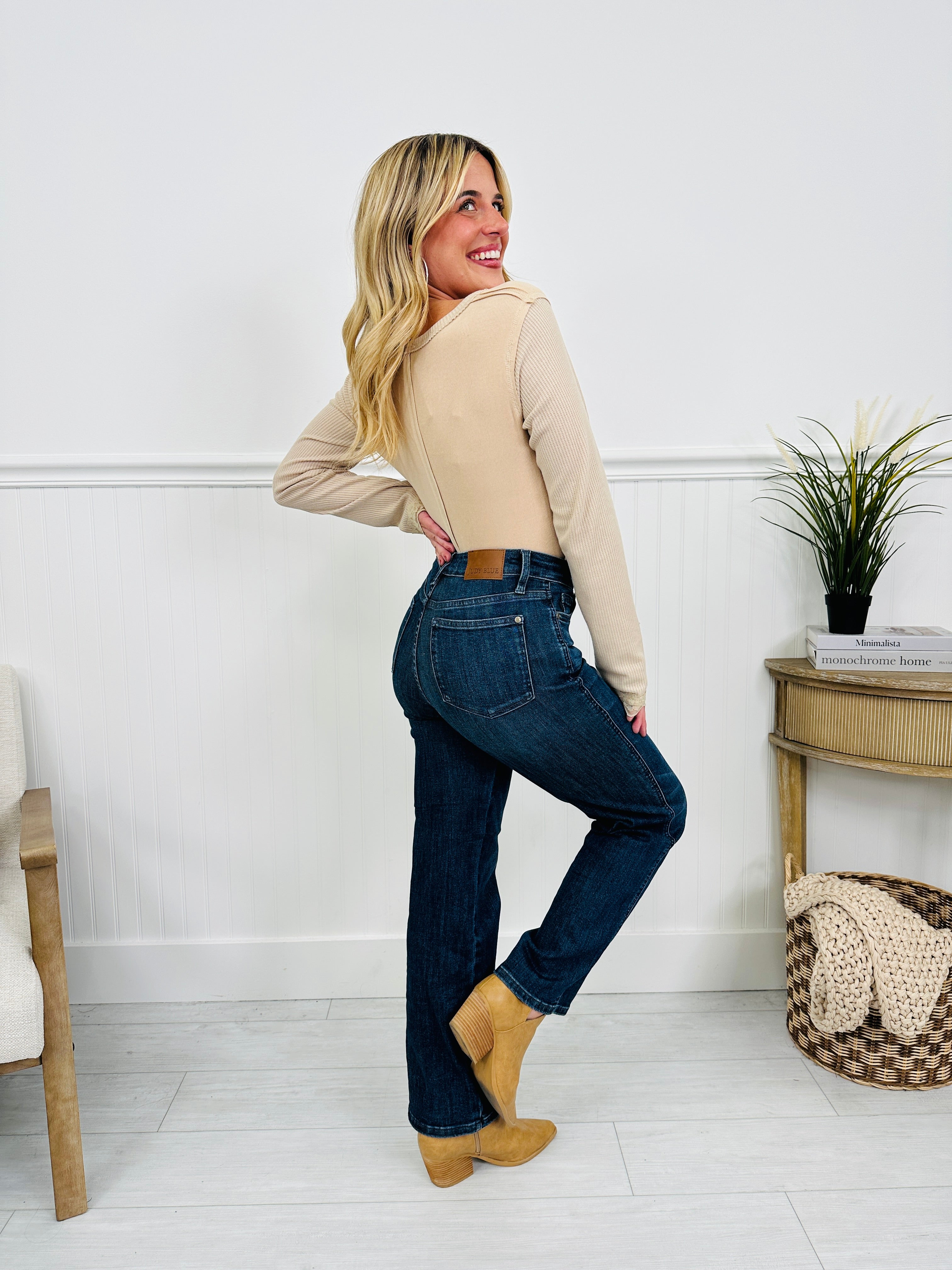 Judy Blue Be In Control Tummy Control Straight Jeans in Regular and Petite