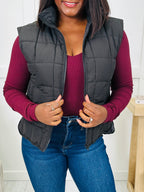 Puffed To Perfection Vest In Black