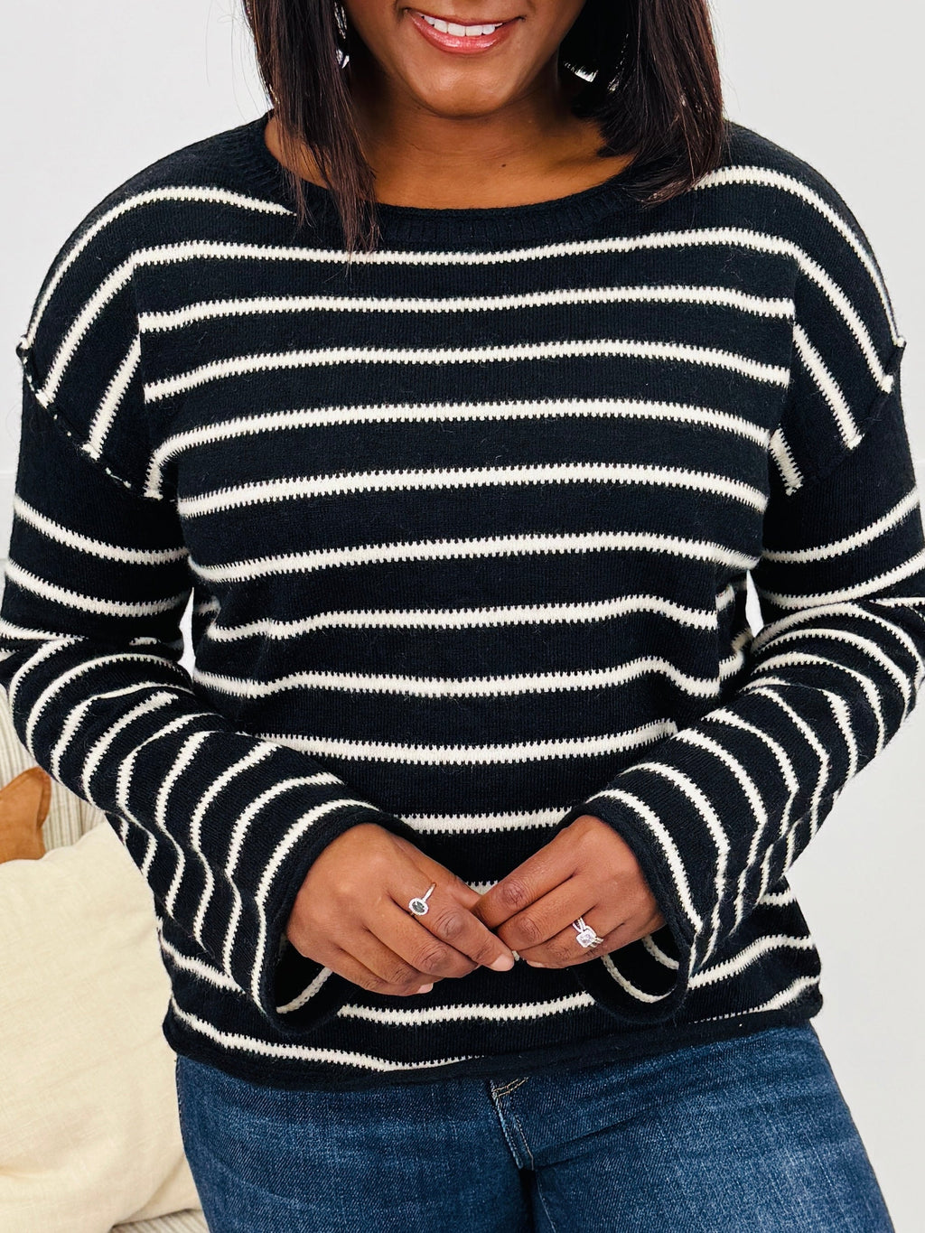 Every Other Beat Sweater in Oreo