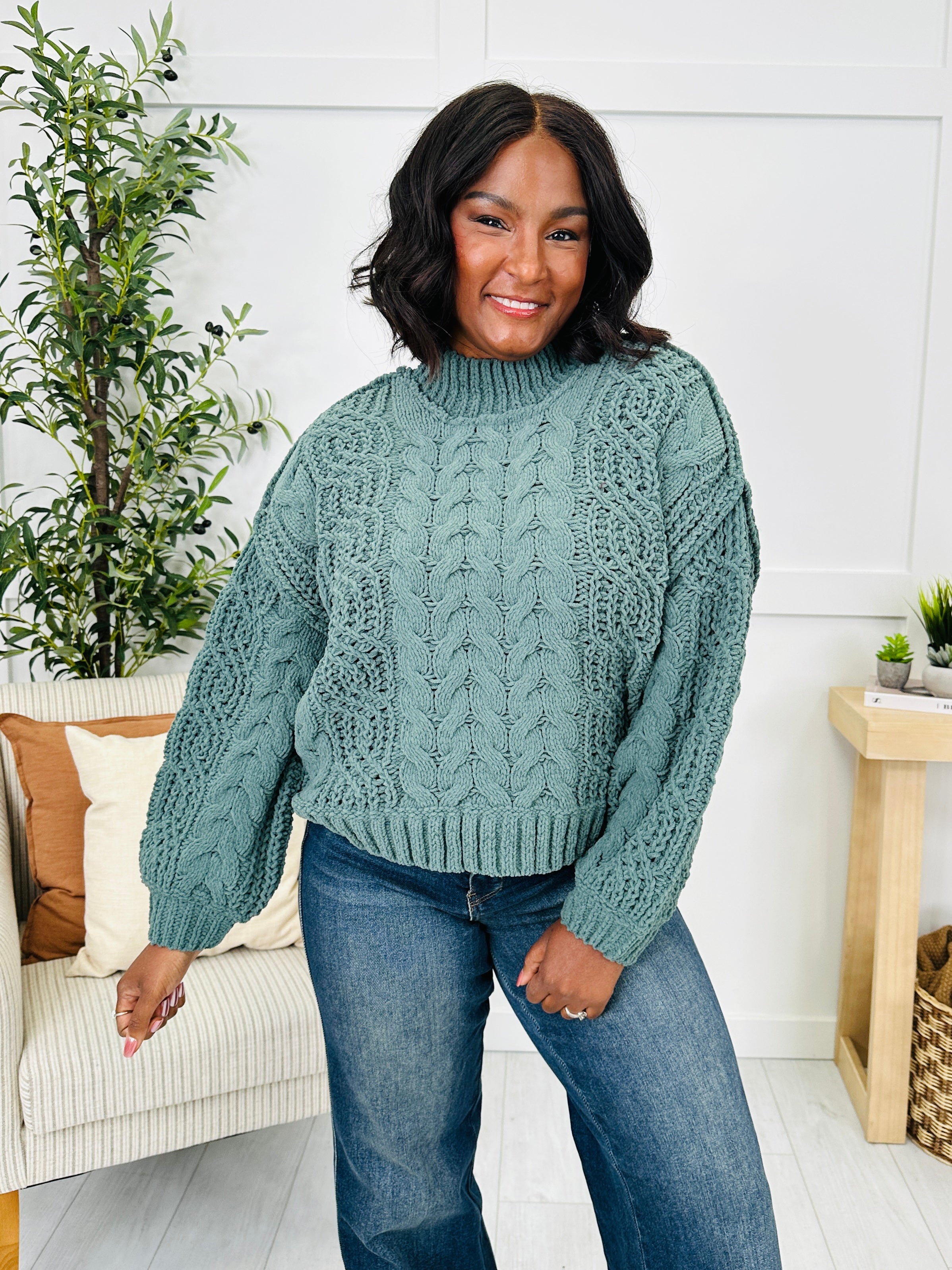 The Cable Club Sweater- Multiple Colors!