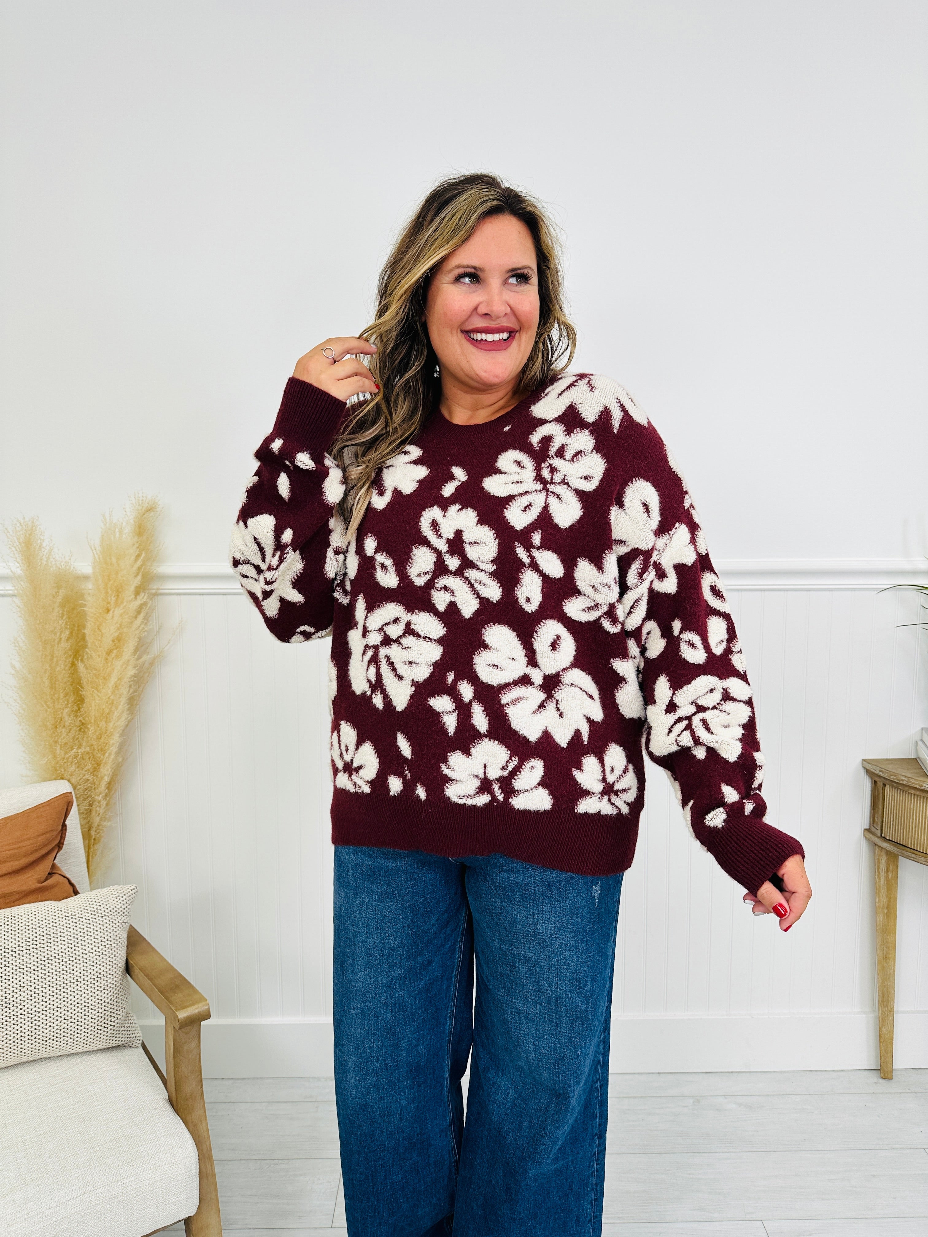 Feeling Floral Sweater in Multiple Colors!