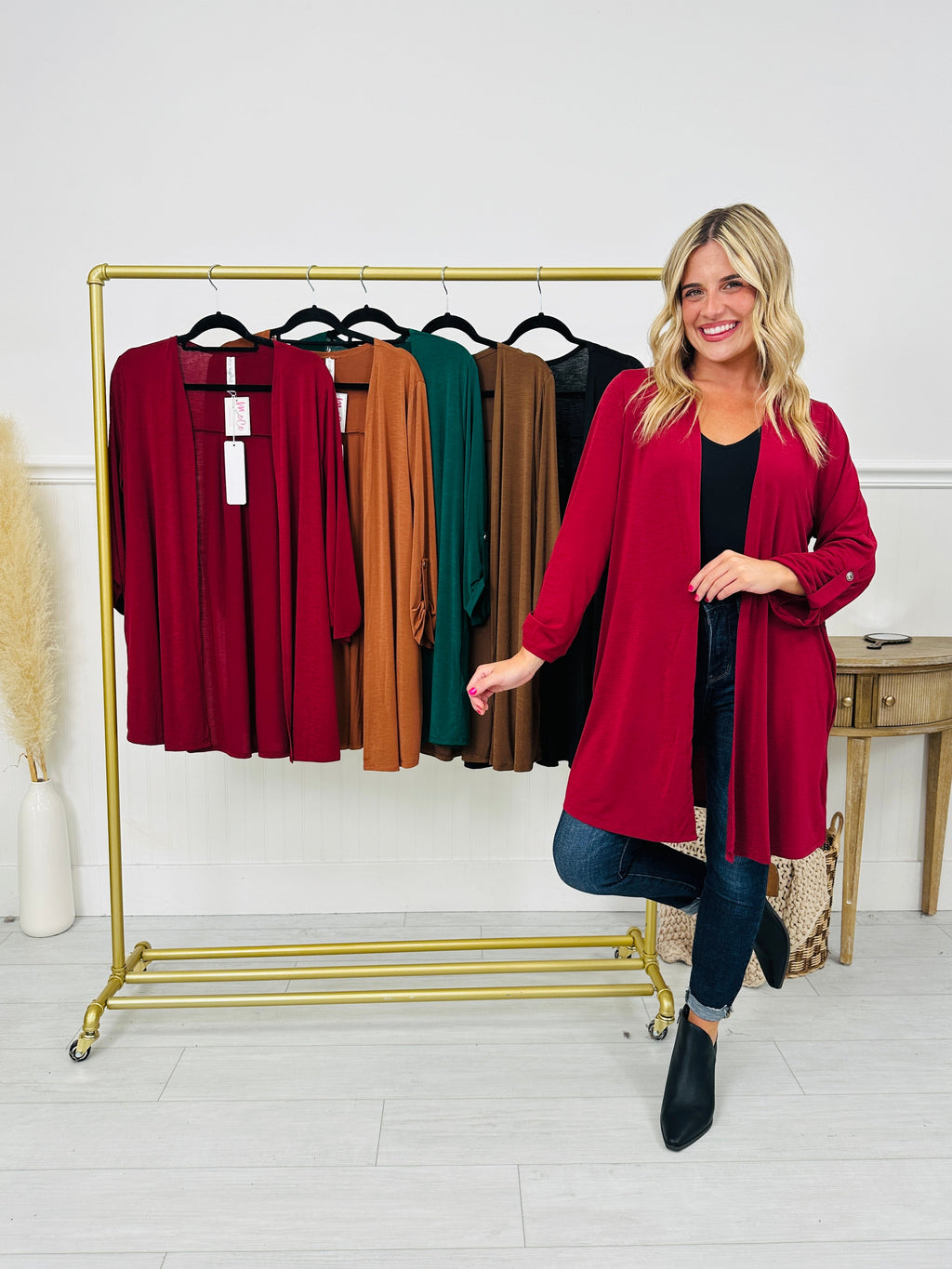 Fall Into Style Wrinkle Free Cardigan- Multiple Colors!