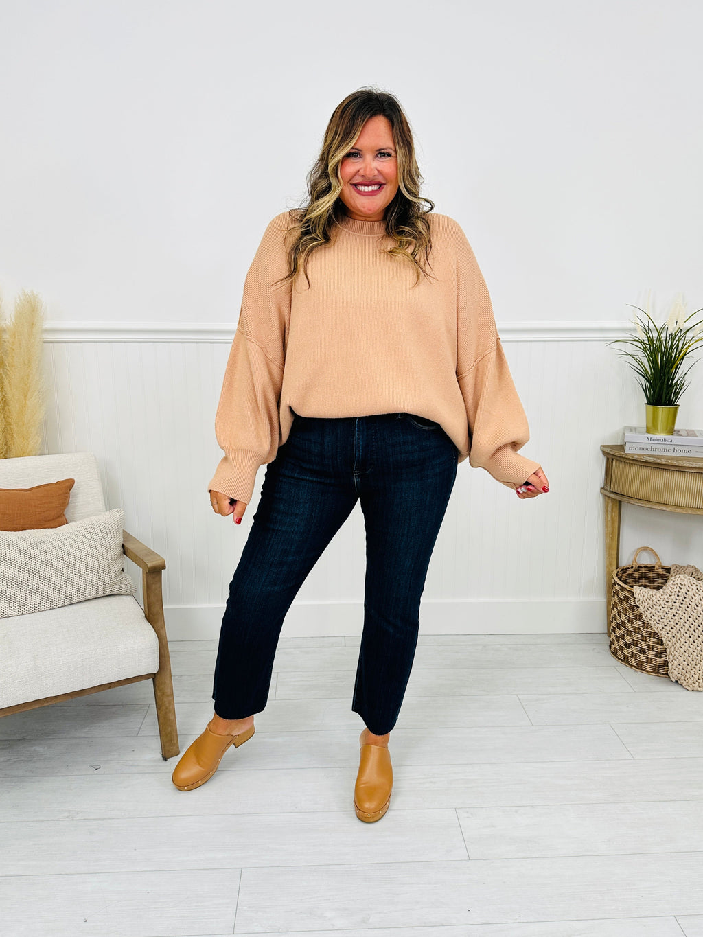 Feeling Fall Cropped Straight Tummy Control Jeans