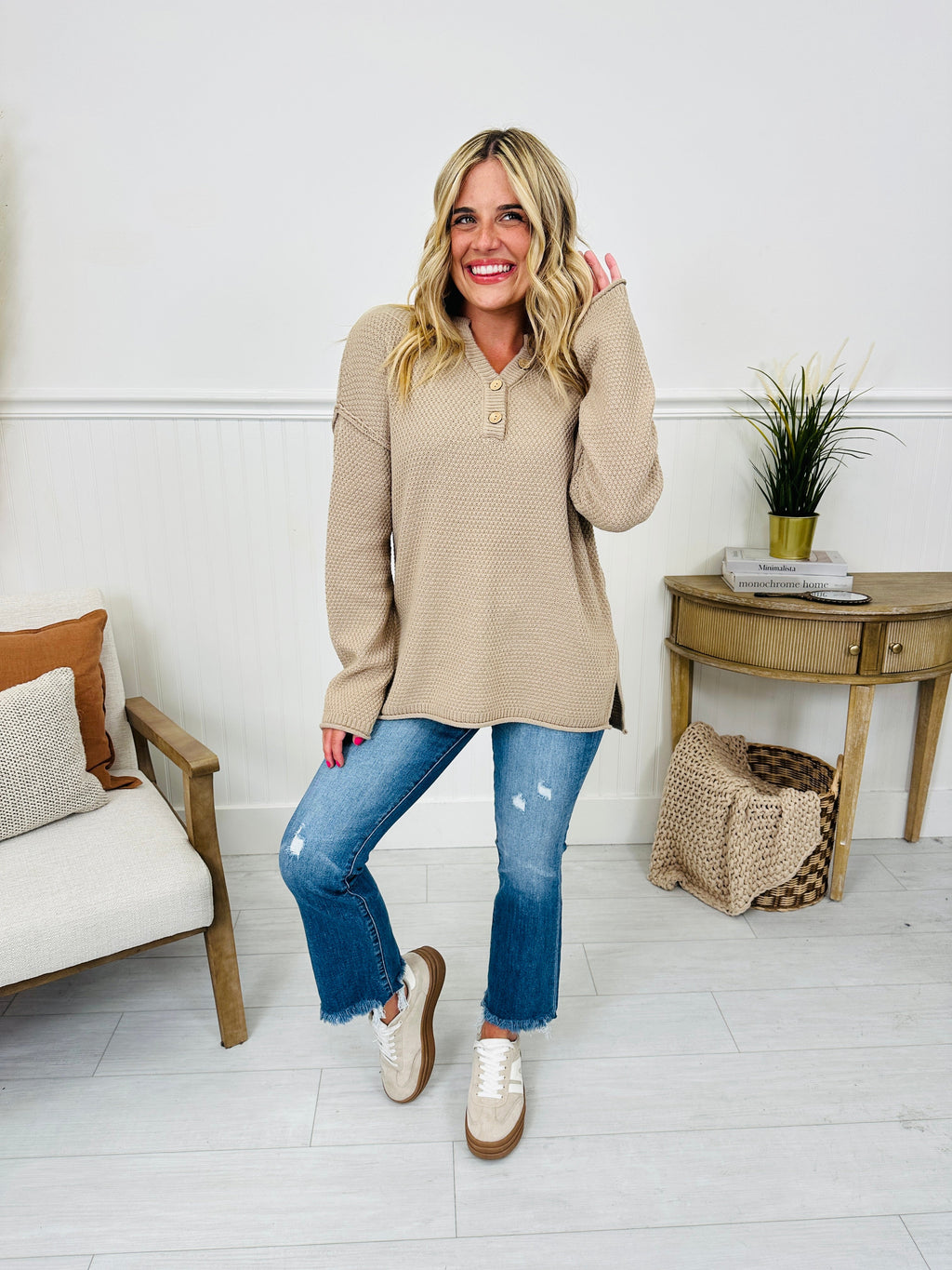 Reset Button Sweater- Multiple Colors!