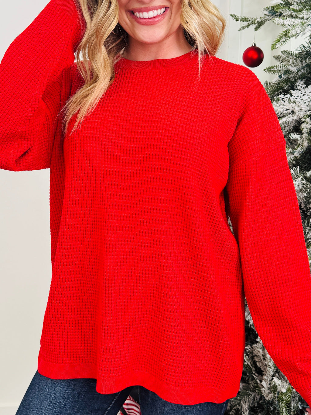 Sweet Like Santa Thermal Pullover in Multiple Colors