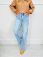 Your Best Side Wide Leg Tummy Control Jeans in Multiple Inseams