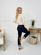 Straight Into Fall Tummy Control Straight Ankle Jeans