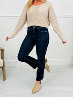 Feeling Fall Cropped Straight Tummy Control Jeans