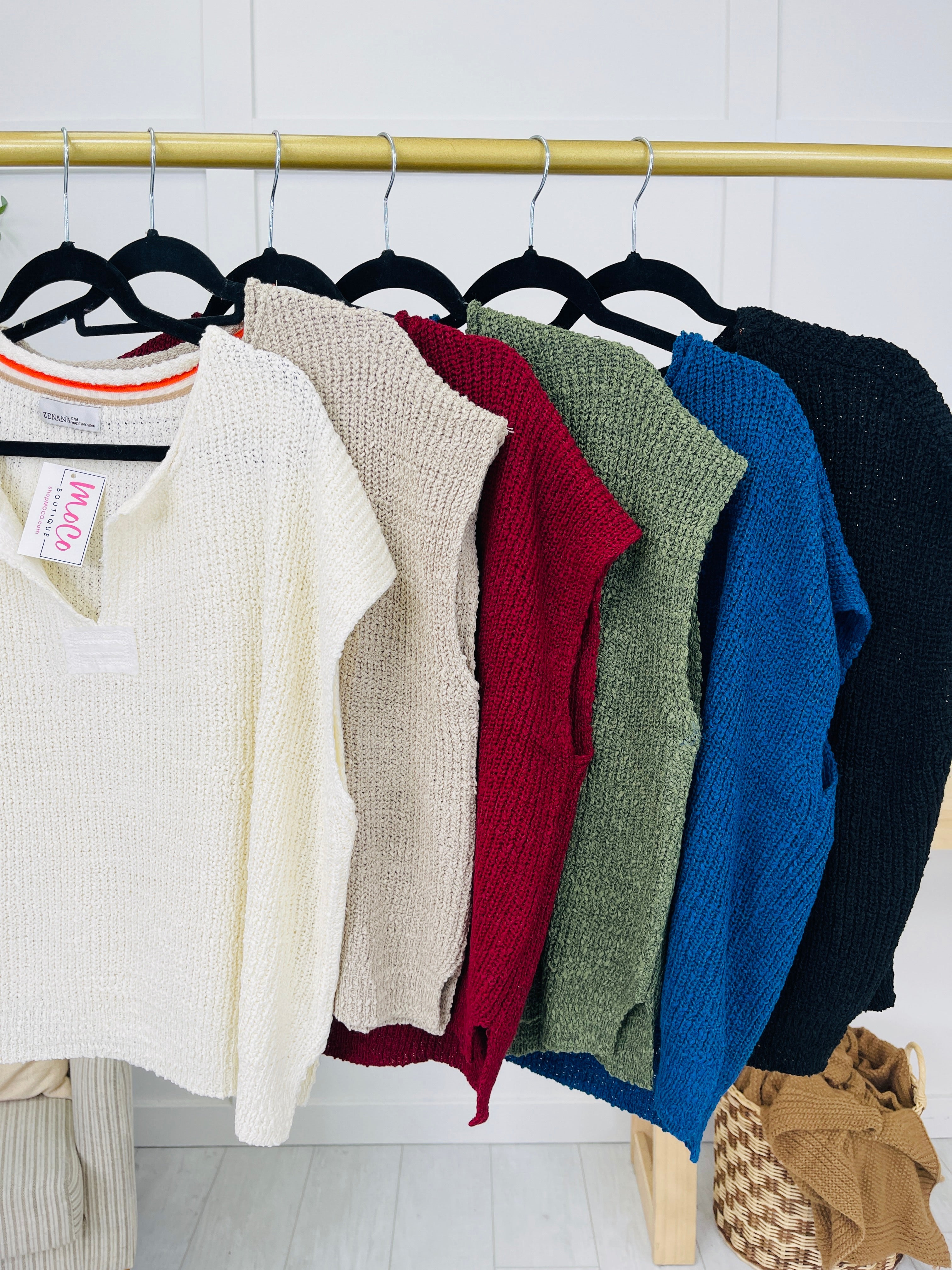 Unraveled Charm Sweater- Multiple Colors!