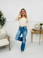 A Flare Affair Tummy Control Flare Jeans
