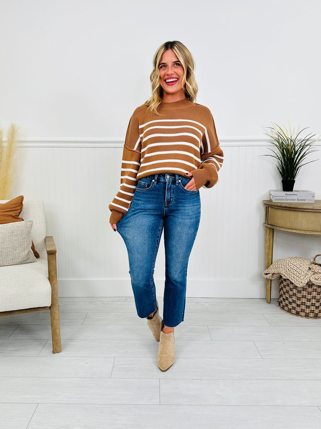 Falling Fast Kick Flare Tummy Control Jeans