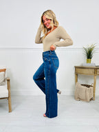 Caught Your Attention Straight Tummy Control Jeans