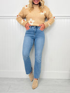 Soft Spot Tummy Control Cropped Kick Flare Jeans