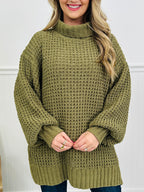 Cozy In Knit Sweater- Multiple Colors!