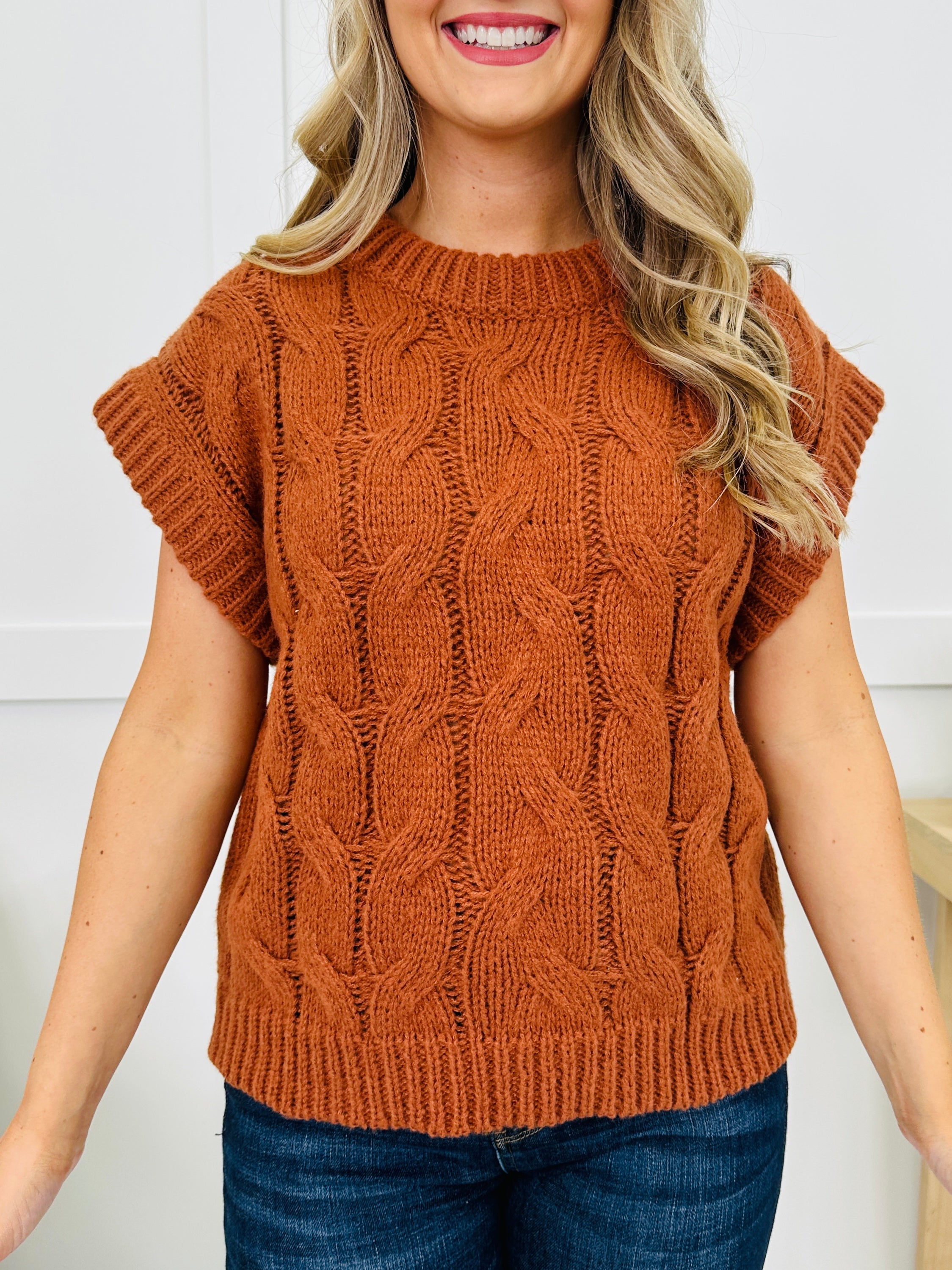 Woven Without Warning Sweater in Brown