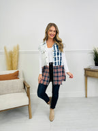 Check Me Later Vest in Navy