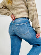 Fashionably Late Straight Tummy Control Jeans