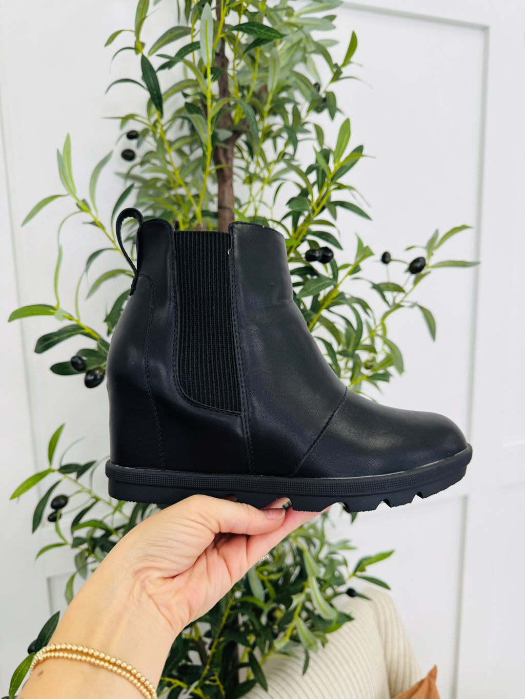 Grounded Glam Booties in Black